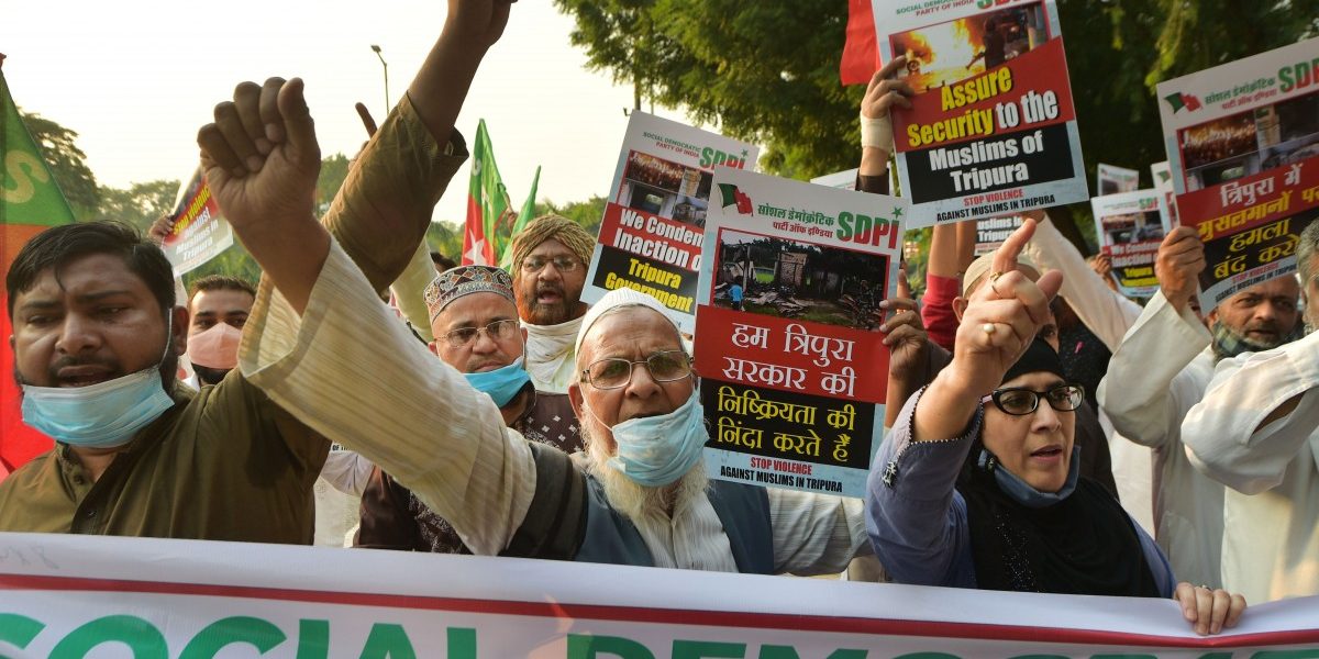 त्रिपुरा मुस्लिमविरोधी हिंसाचार: सत्यशोधन पथकातील दोघांवर गुन्हे