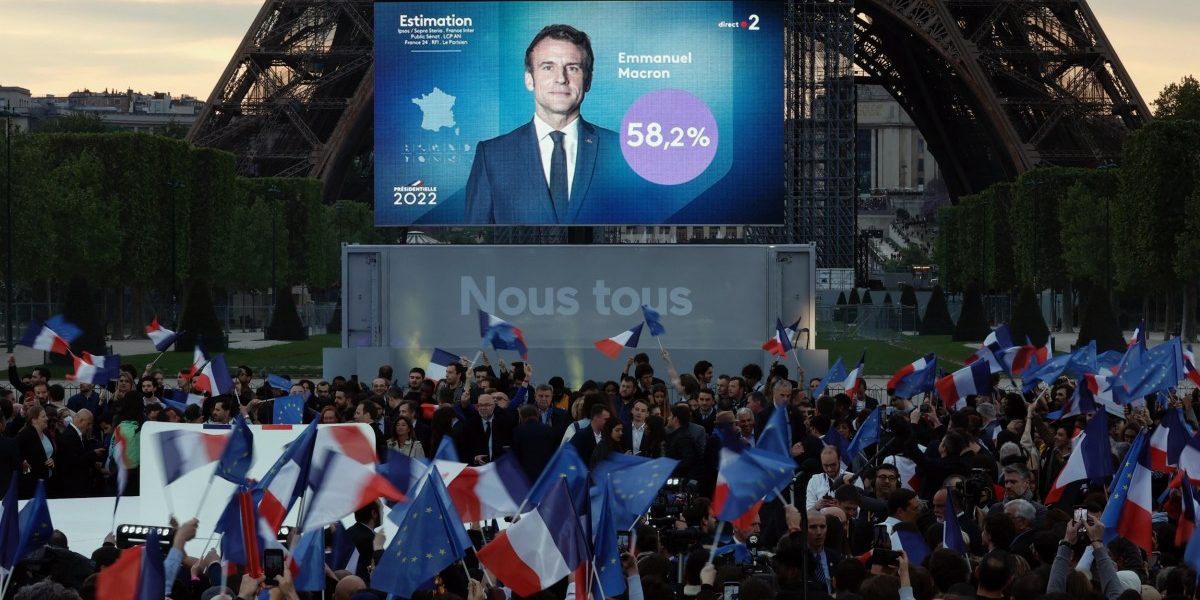 फ्रान्सच्या अध्यक्षीय निवडणुकांत मॅक्रॉन पुन्हा विजयी